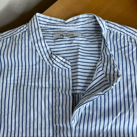 Madewell Lakeside Peplum Stripe Shirt - Picture 7 of 9